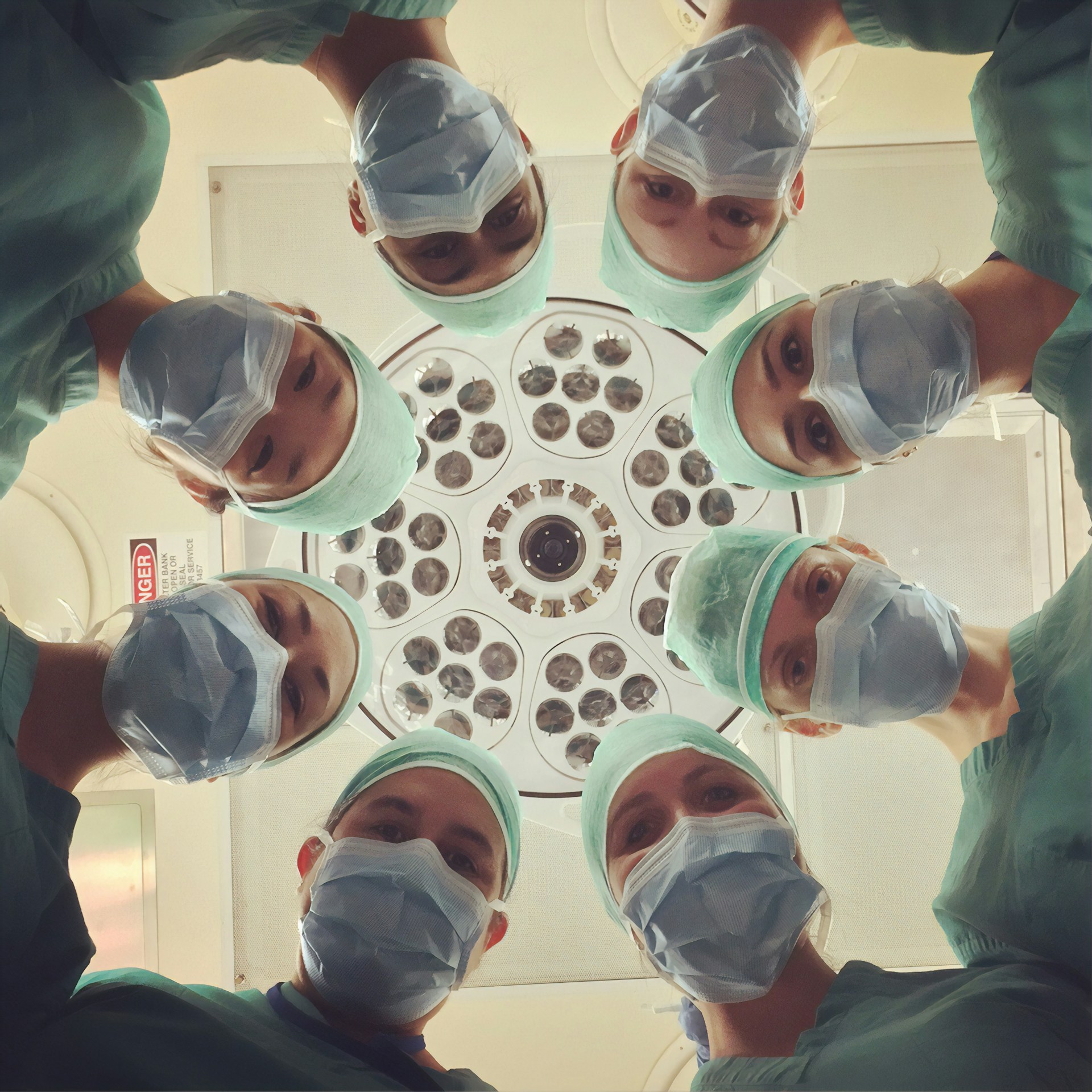 Healthcare workers in a community clinic